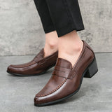 Slip-On Loafers with Stitched Detailing for Men