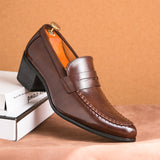 Slip-On Loafers with Stitched Detailing for Men