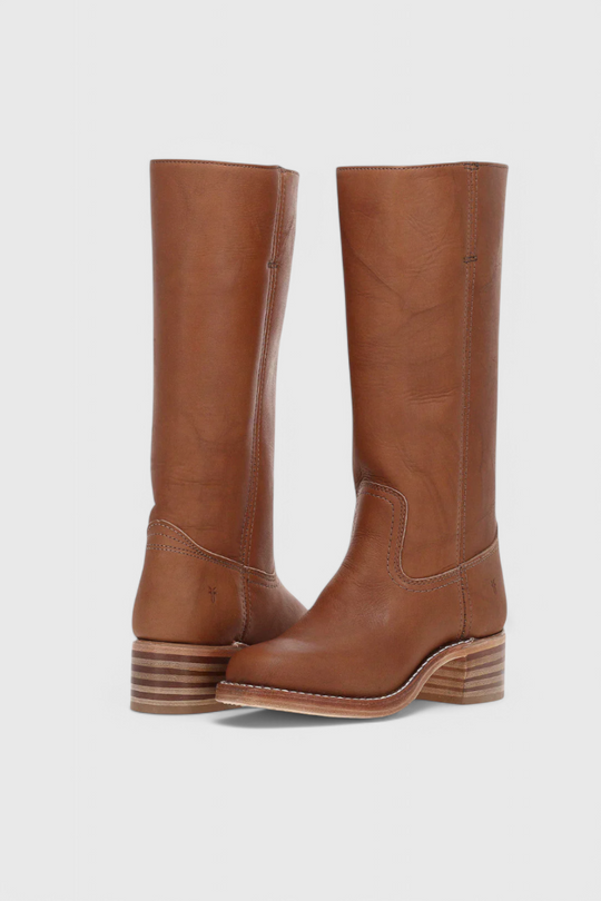 Stacked Heel Knee-High Boots for Women
