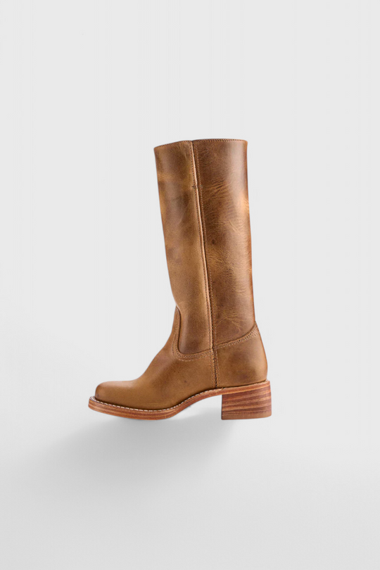 Stacked Heel Knee-High Boots for Women