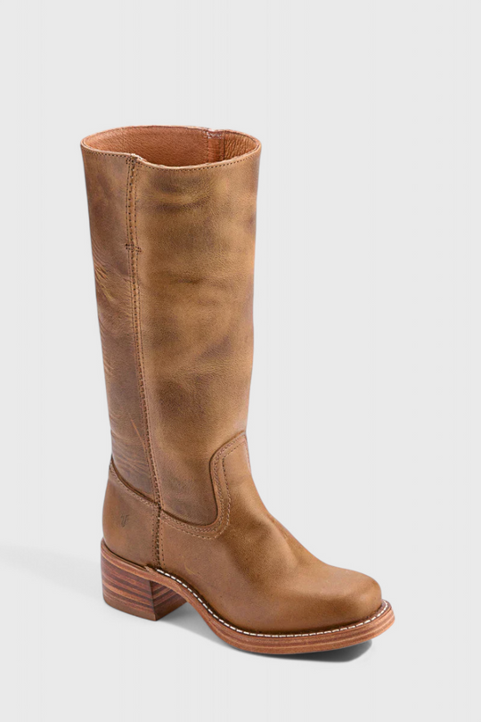 Stacked Heel Knee-High Boots for Women