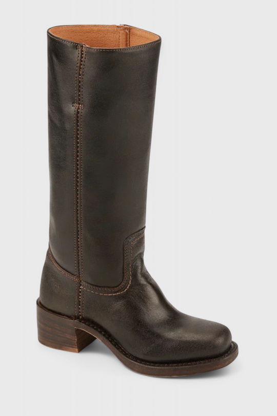 Stacked Heel Knee-High Boots for Women