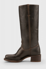 Stacked Heel Knee-High Boots for Women
