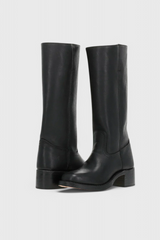 Stacked Heel Knee-High Boots for Women
