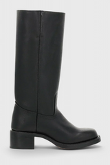 Stacked Heel Knee-High Boots for Women
