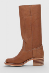 Stacked Heel Knee-High Boots for Women