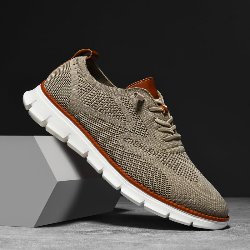 Streetwear Sneakers Men - Structured Mesh Upper & Layered Sole