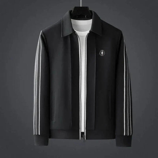 Striped Zip-Up Track Set for Men