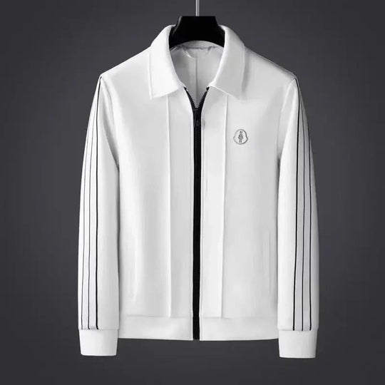 Striped Zip-Up Track Set for Men