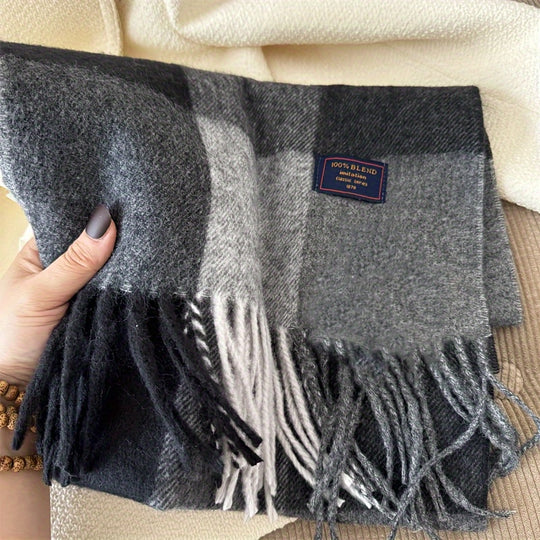 Tartan Woven Scarf for Women