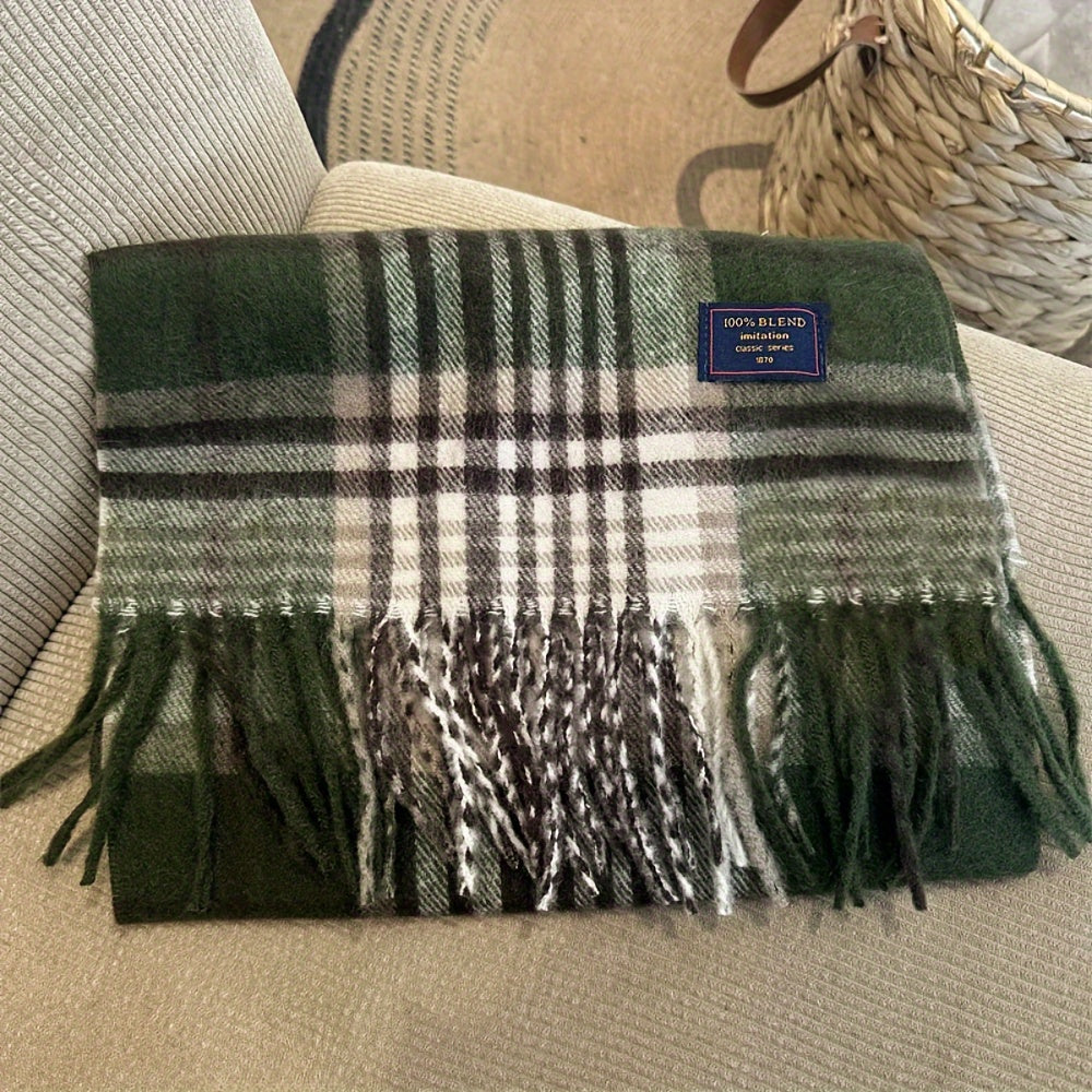 Tartan Woven Scarf for Women