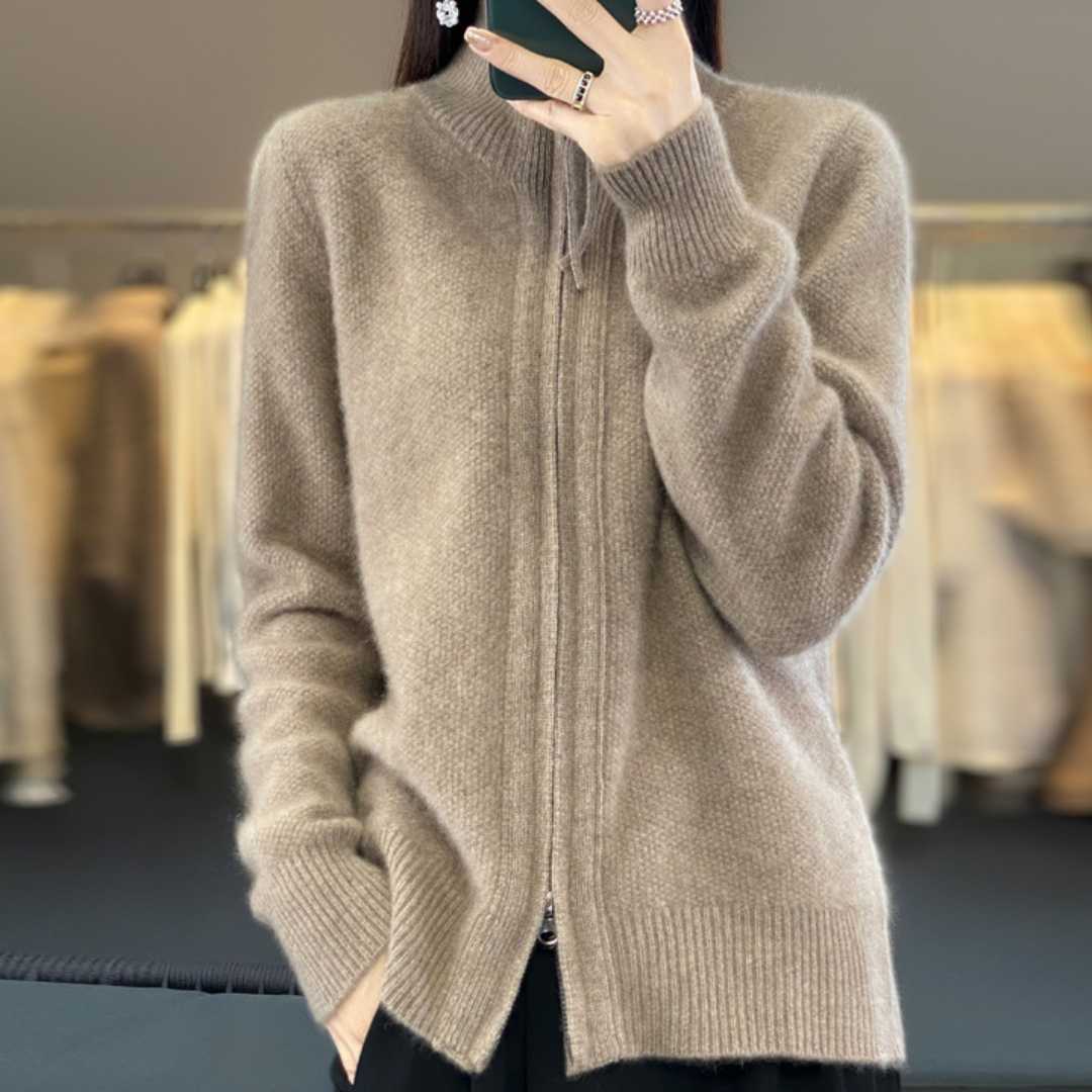 Cardigan en maille texturée pour femmes