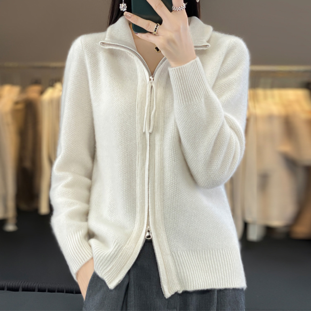 Cardigan en maille texturée pour femmes