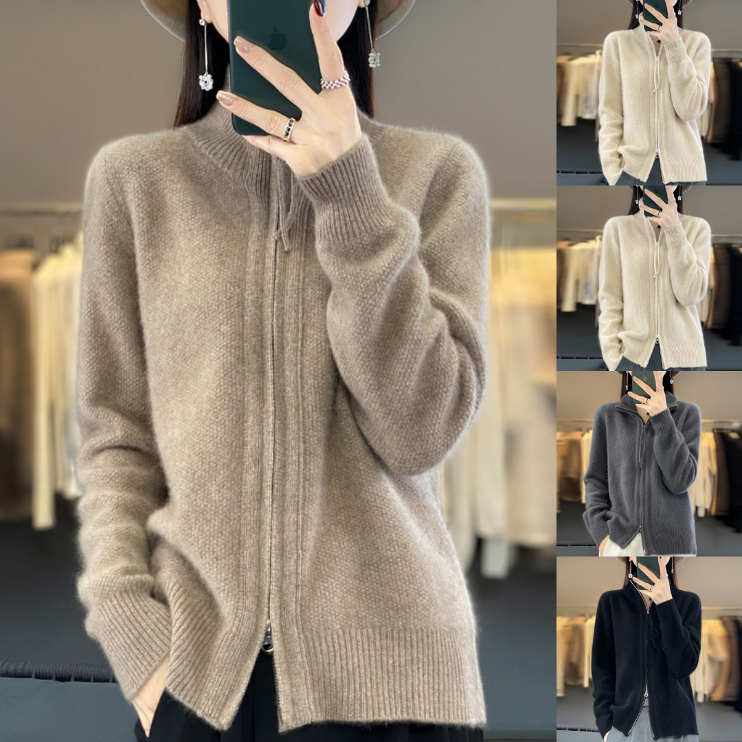 Cardigan en maille texturée pour femmes