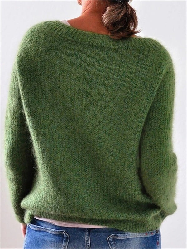 Textured Knit Sweater for Women