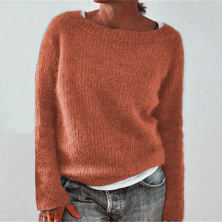Textured Knit Sweater for Women