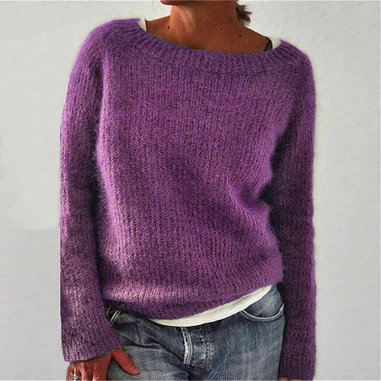 Textured Knit Sweater for Women