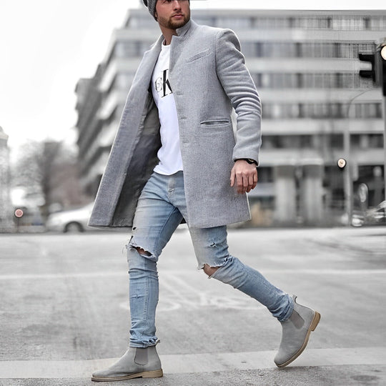 Edio | Elegant Men's Coat - Stylish and Timeless