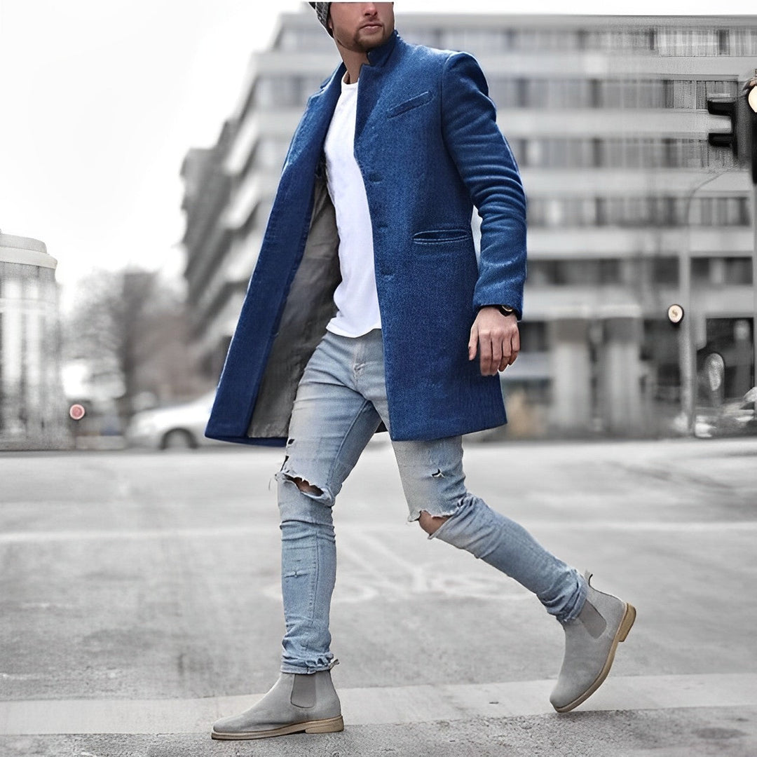 Edio | Elegant Men's Coat - Stylish and Timeless