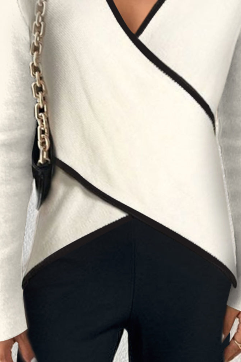 V-Neck Wrap Sweater for Women