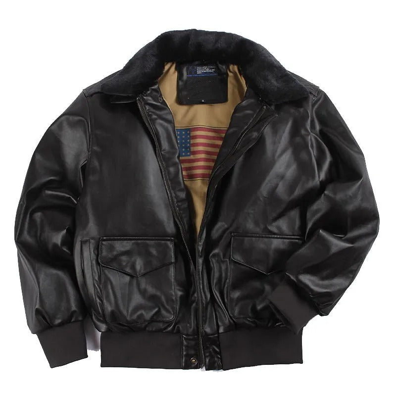 Vintage Winter Motorcycle Jacket for Men