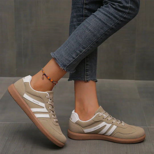 Walking Sneakers Women - Mesh Upper & Lace-Up Closure