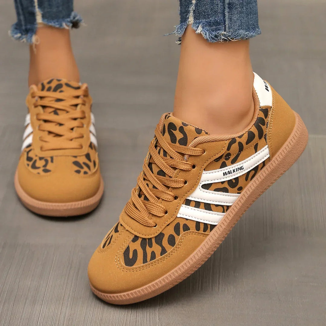 Walking Sneakers Women - Mesh Upper & Lace-Up Closure