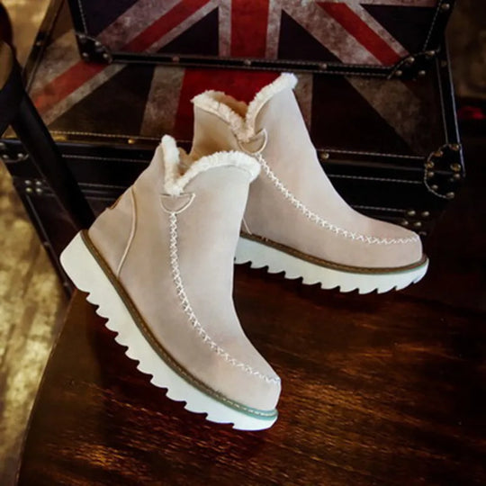 Warm Slip-On Ankle Boots for Women