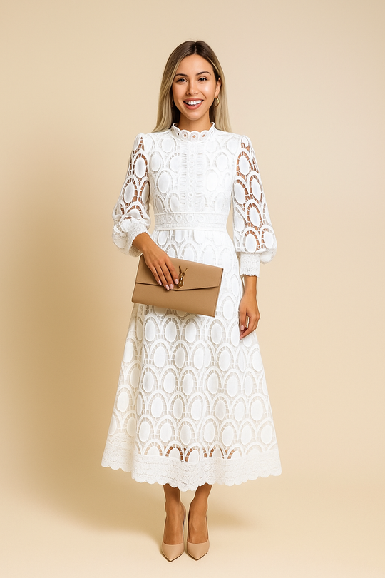 Women's Lace Bodycon Midi Dress