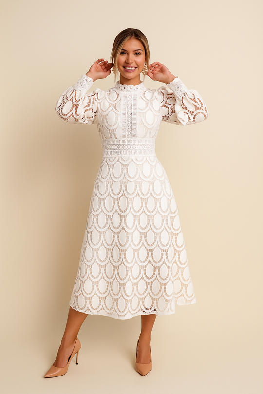 Women's Lace Bodycon Midi Dress