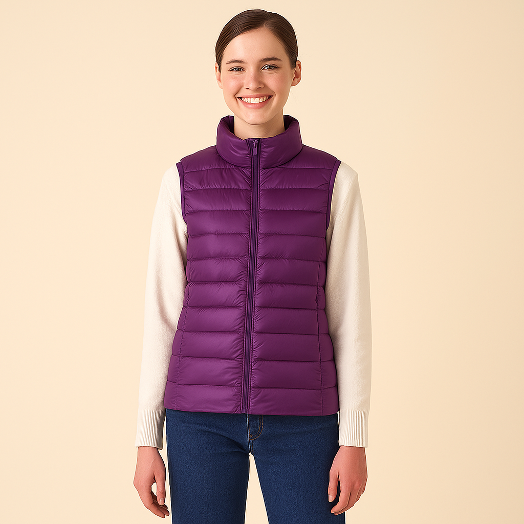 Quilted Vest for Women – Structured Surface & Sleeveless Cut