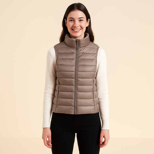 Quilted Vest for Women – Structured Surface & Sleeveless Cut
