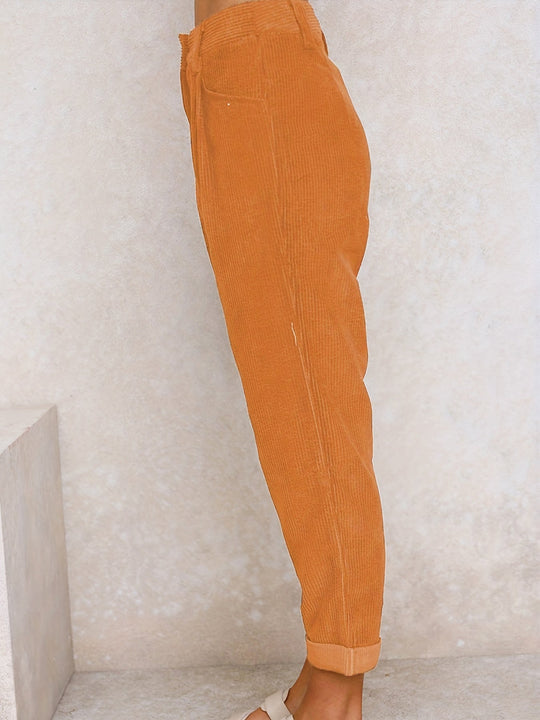 Női kordbársony nadrág | Egyenes szabás