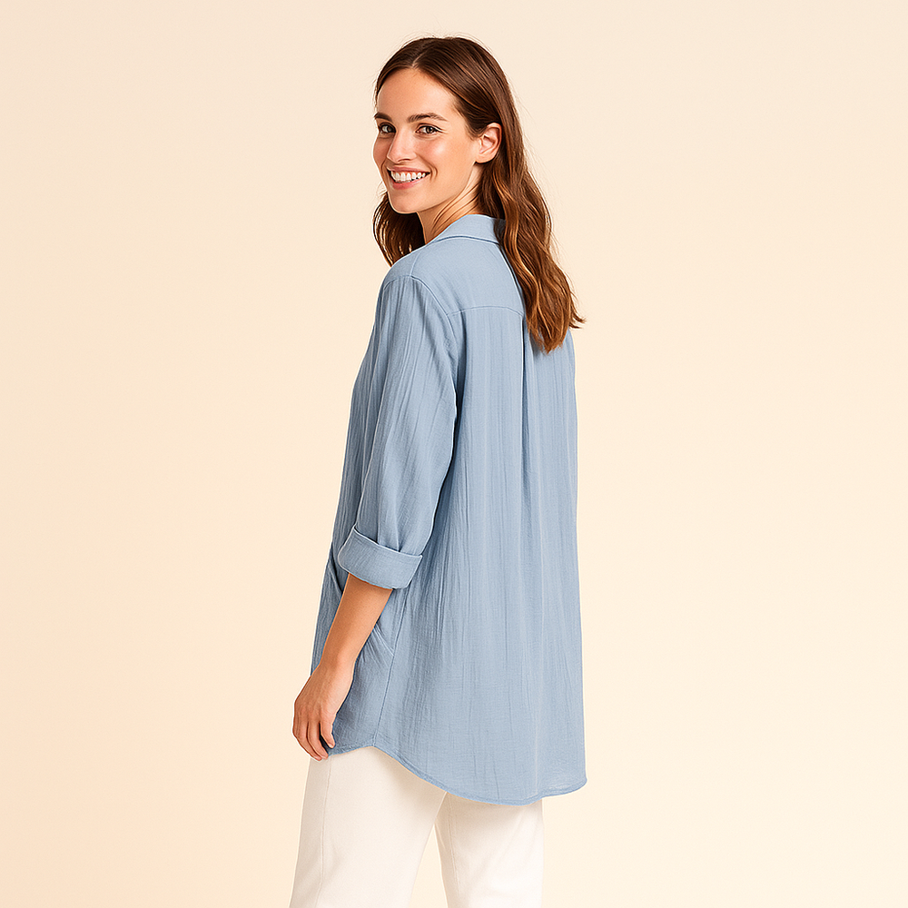 Women’s Summer Shirt with Customizable Sleeves