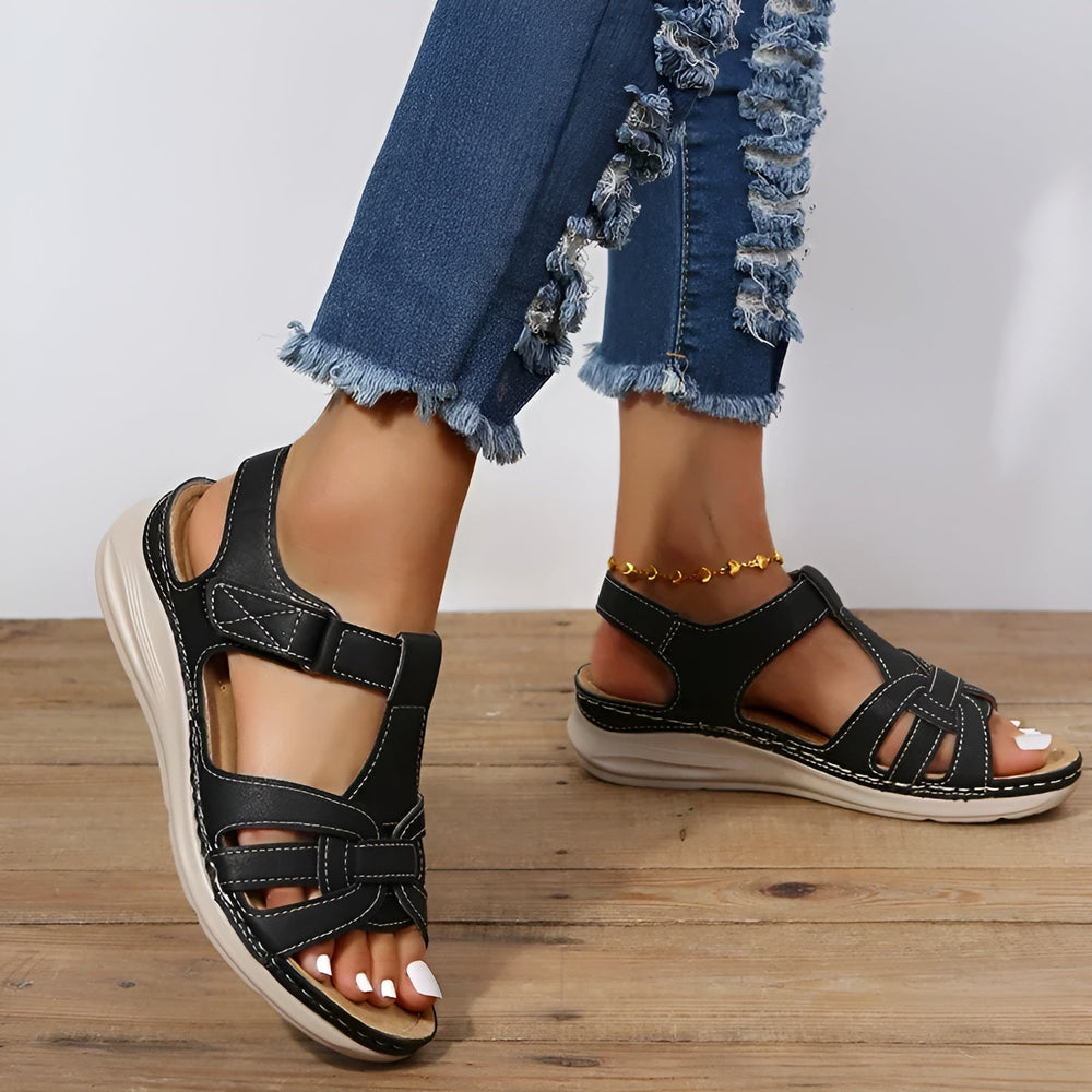 Open-Toe Sandals Women with Flexible Sole Pattern
