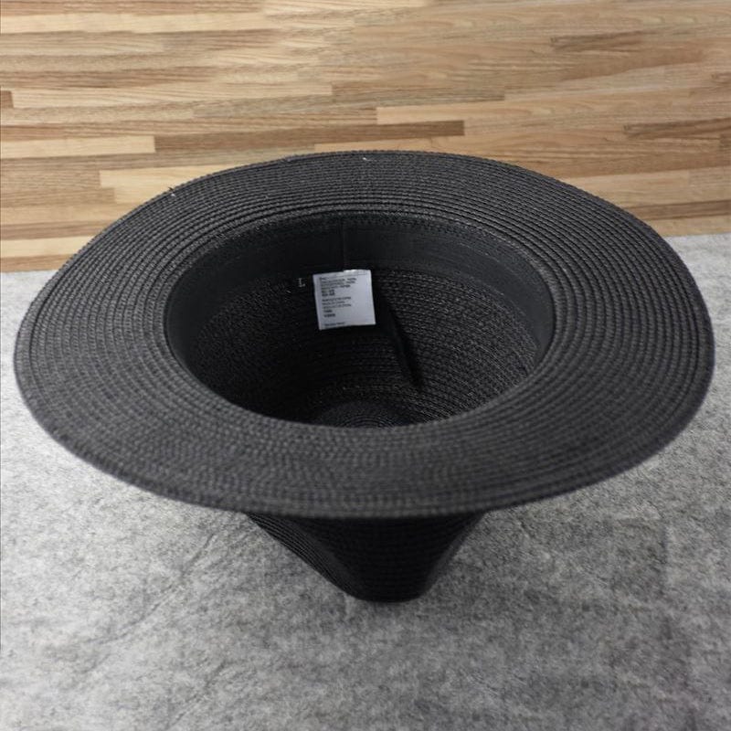 Woven Wide-Brim Panama Hat for Unisex