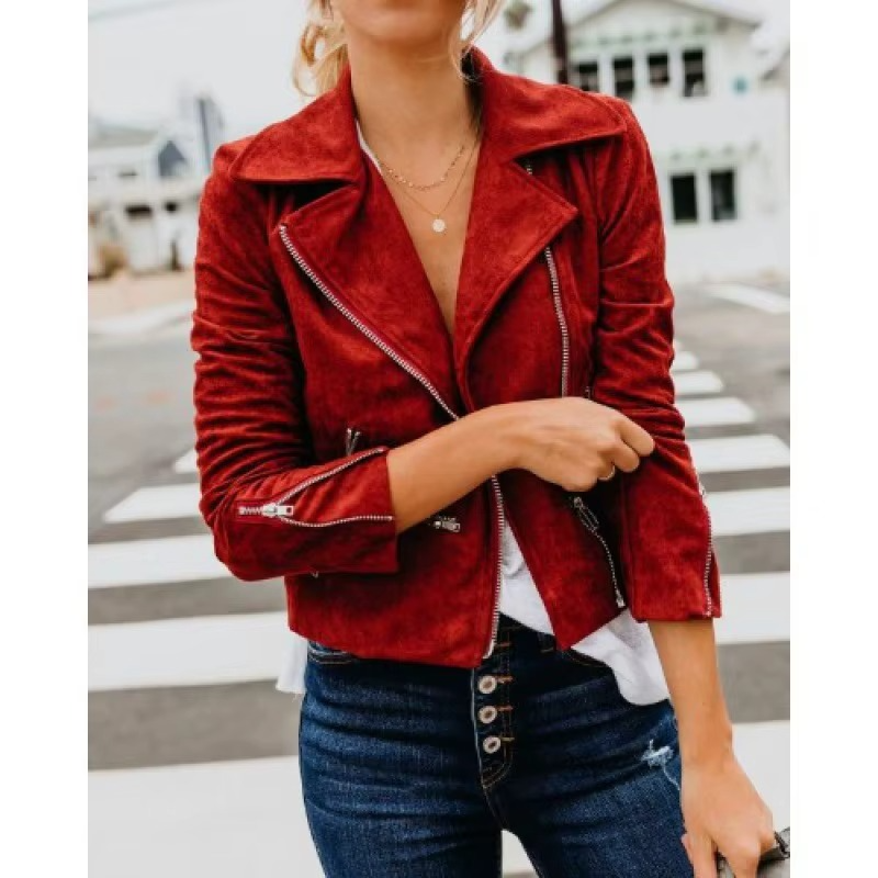 Subtle Surface Zip-Up Jacket for Women