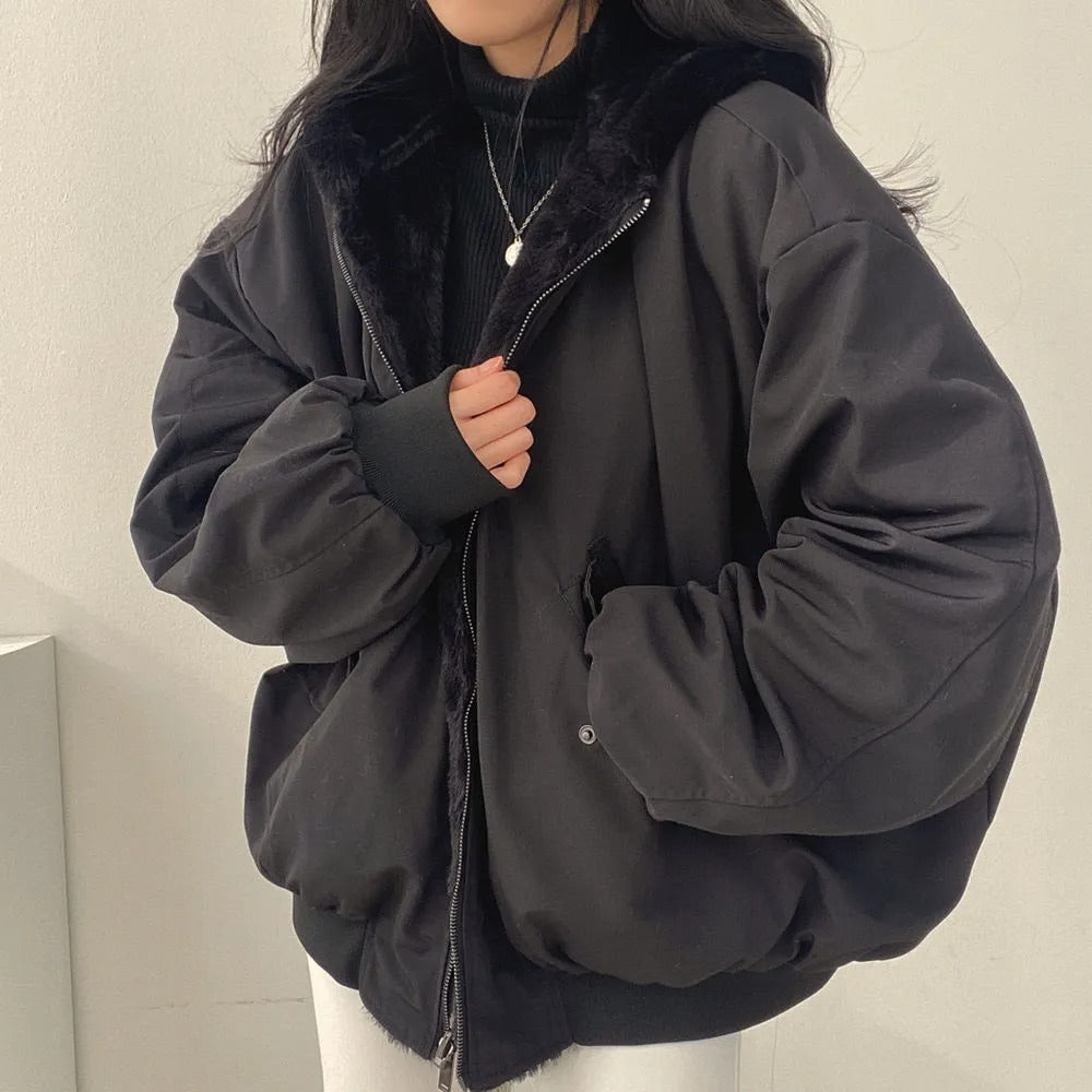 Zip-Up Winter Jacket for Women