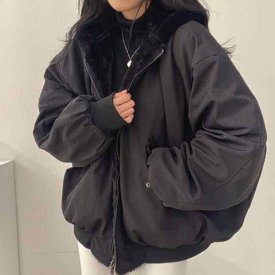 Zip-Up Winter Jacket for Women