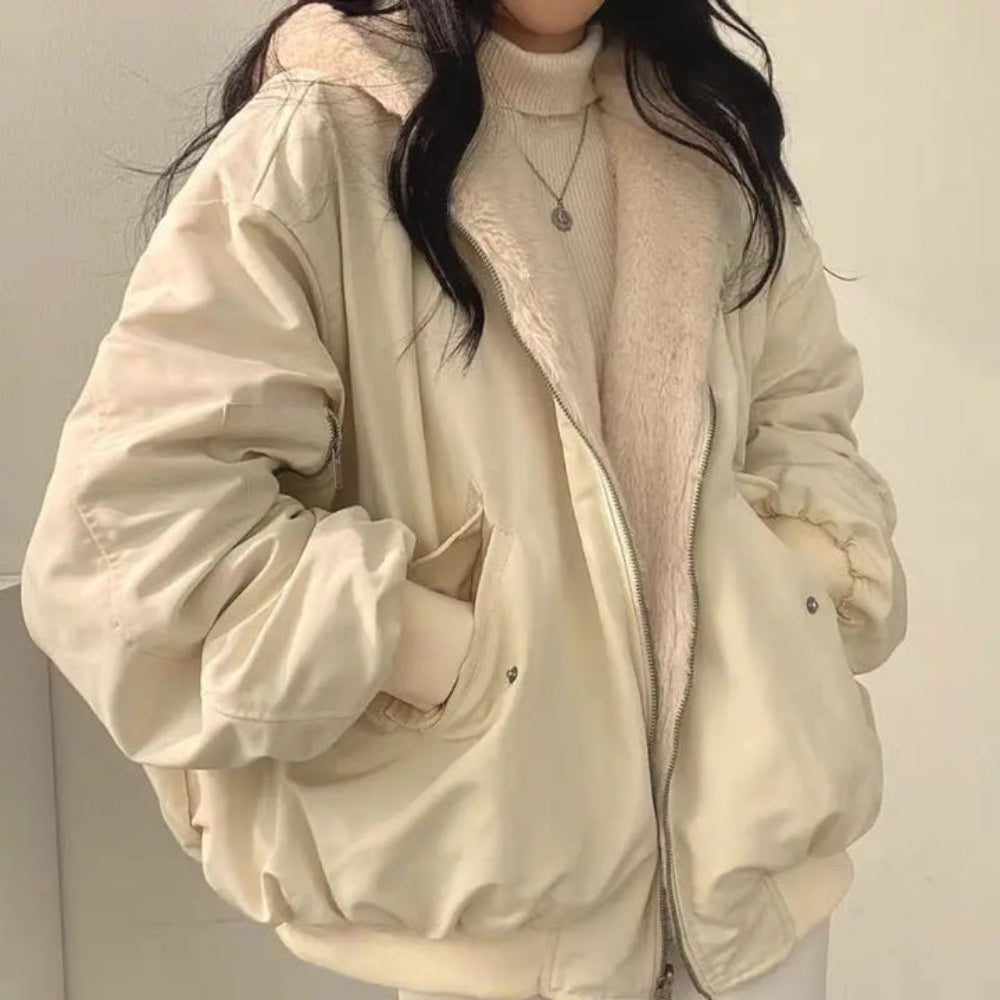 Zip-Up Winter Jacket for Women
