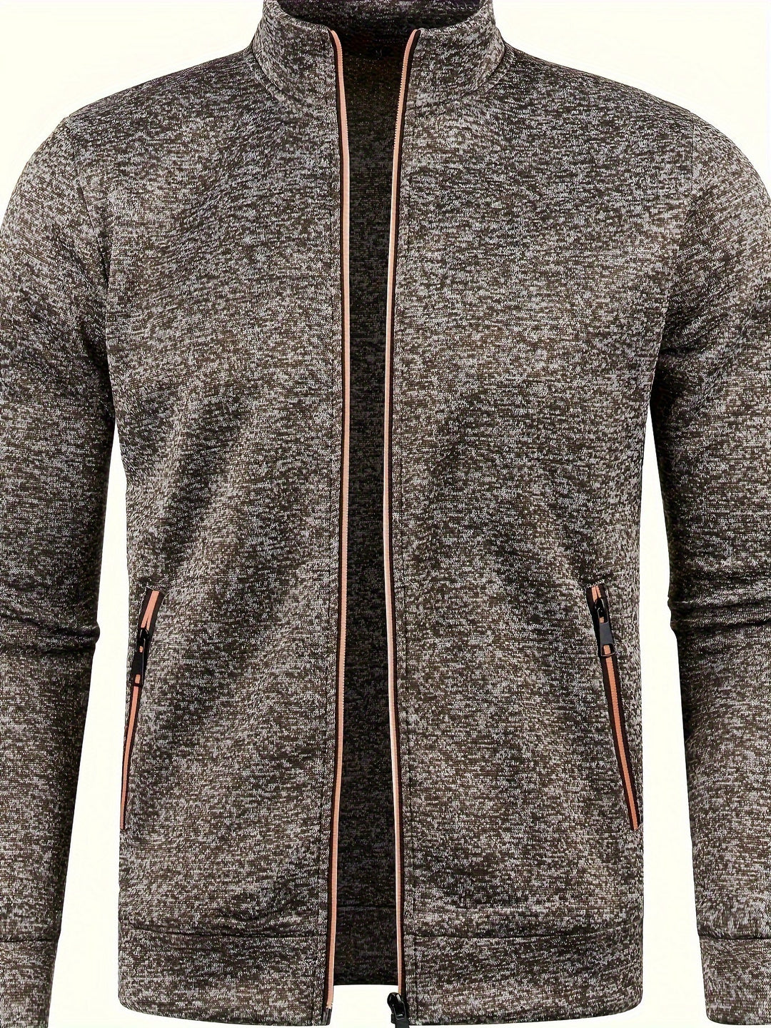 Zip Closure Sporty Jacket for Men