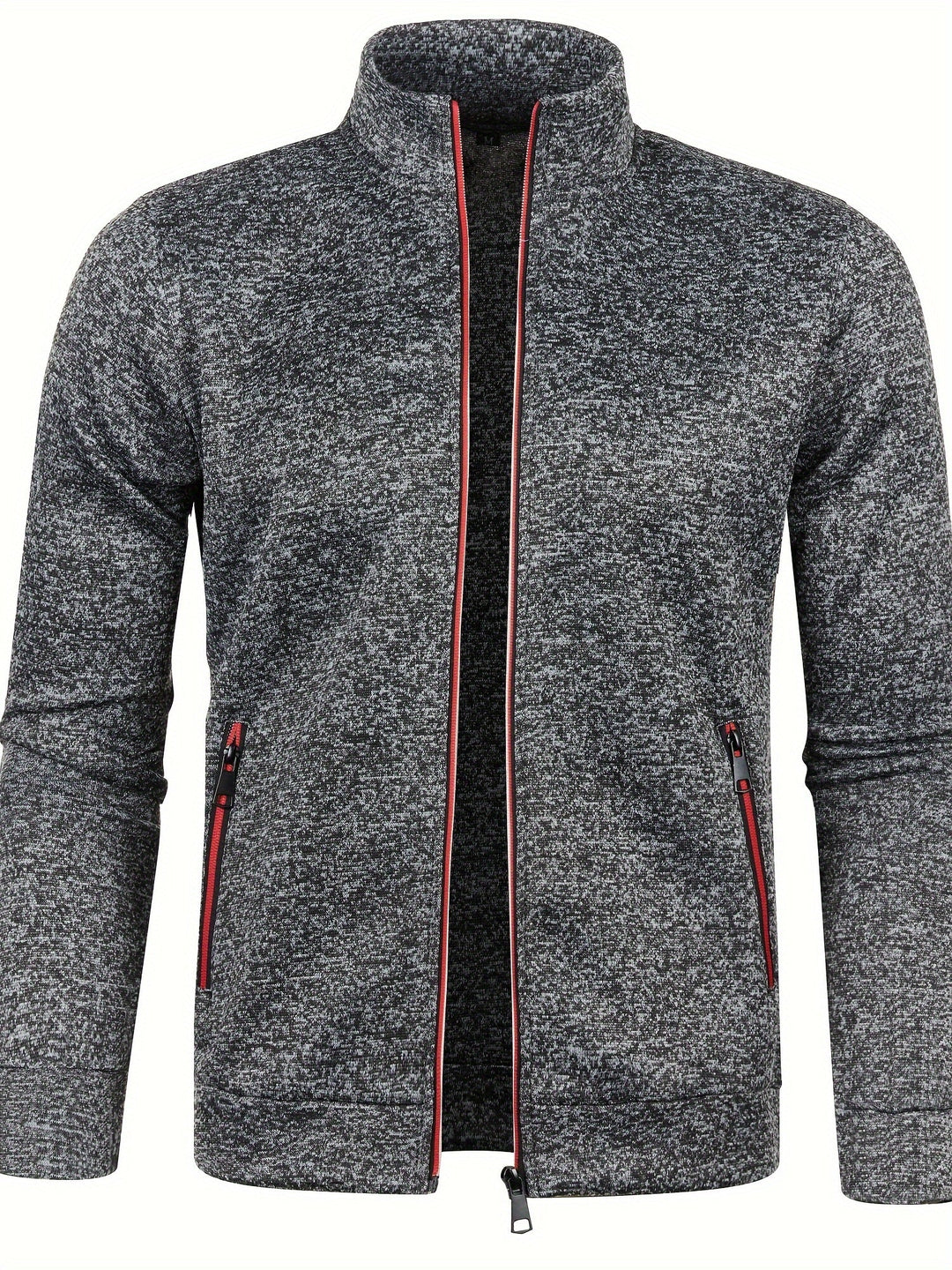 Zip Closure Sporty Jacket for Men