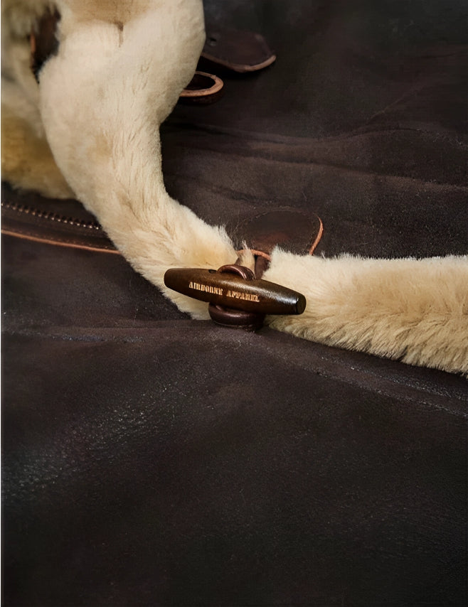 Bondino | B-7 Leather Jacket with Sheepskin - Luxury & Warmth