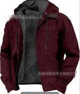 Pánská volná kordová bunda | Vnější oděv s knoflíkovou légou