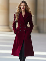 Double Breasted Long Coat for Women - Image 2