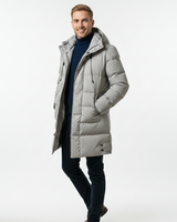 Image of Men's Hooded Long Puffer Coat