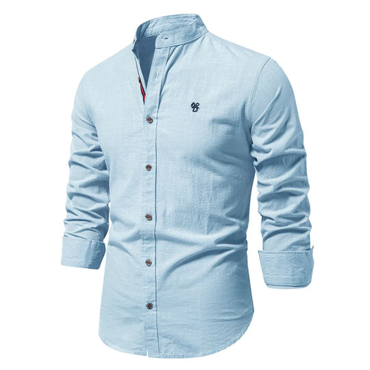 Mandarin Collar Shirt for Men