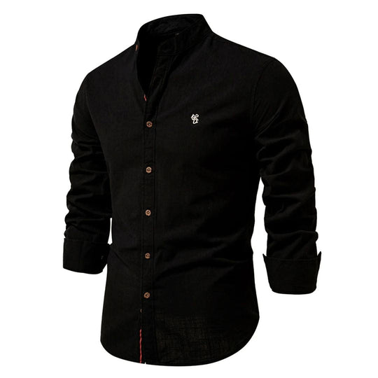 Mandarin Collar Shirt for Men