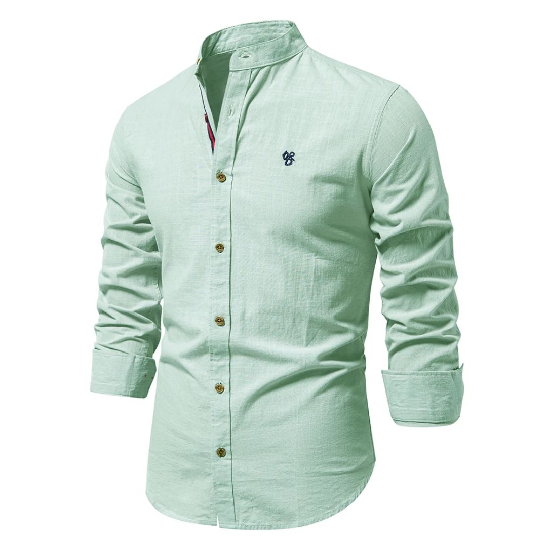 Mandarin Collar Shirt for Men