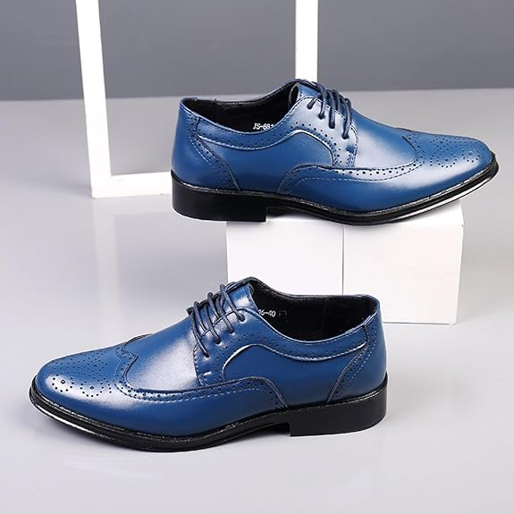 Wingtip Lace-Up Dress Shoes for Men